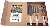 Dewit 3-Piece Tool Gift Set with 3-Tine Cultivator, Forged Trowel and Forged Hand Fork [並行輸入品]