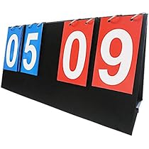Amazon | スコアボード 得点表 4桁 赤青セット 得点ボード