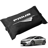 OuTLife 新型プリウス 専用 30系/40系/50系/60系~全シリーズ適用 プリウスカスタム 車用ティッシュケース ティッシュホルダー 収納ボックス 全ティッシュ入り可能 専用カスタム 豪奢感 片手操作 防水 装着簡単 取り付け簡単 専用ロゴ (プリウス)