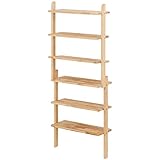 不二貿易 6段ラック Natural Signature 高さ151cm ナチュラル 37039