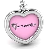Krysaliis Sterling Silver Teddy Heart Frame - Pink Stand [並行輸入品]