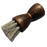 [荒川産業] 靴ブラシ ドイツ アプリケーターブラシ グレー 長さ73mm×幅28mm×毛の長さ23mm