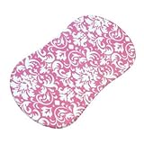 SheetWorld Fitted Bassinet Sheet (Fits Halo Bassinet Swivel Sleeper) - Pink Damask - Made In USA by 