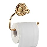 Toilet Paper Holder Tissue Holder Exquisite Carved Bathroom Accessories Titanium Gold APL-6712 by AP