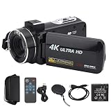 ビデオカメラ 4K 30MP 18Xデジタルズーム 3.0インチ タッチスクリーン Vlogカメラ YouTube用 Handycam 4K防振高精細デジタルカメラレコーダーIPSタッチディスプレイスクリーン