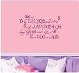 With a Butterfly Kiss and A Lady Bug Hug Sleep Tight Little One Like a Bug in a Rug Nursery Wall Dec