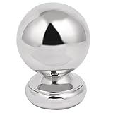 uxcell　ボールトップキャップ　階段ニューエルフェンスポスト用　76mm　304ステンレススチール　シルバートーン