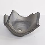 信楽焼 瓦かさね鉢 苔玉皿 信楽焼 幅 16 cm × 高 8 cm