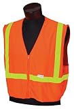 Jackson Safety ANSI Class 1 Polyester Deluxe Style Safety Vest with Lime Prismatic by Jackson Safety