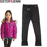 (ジェニィ)JENNI ドット柄シースルーレギンス 160 ブラック