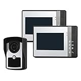 Lovoski 7インチ　ビデオ　ドアホン　ドアベル　ビデオ　入力システム　インターホン　2モニター - US　交換性　便利性