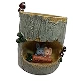 GRALARA可愛い　ウサギピクニック植木鉢 樹脂　フラワーポット 多肉植物　プランター　盆栽　トラフ　ボックス　プラント　ベッド　オフィス装飾　贈り物