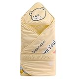 黄色の春/秋の新生児のベビースワブブランケット[クマ] 0-6 M