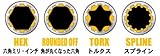 Pro-Auto 1/2"(12.7)DR.9PC.インパクトスプラインソケットハンガーセット ISS1209H