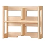 小島工芸 日本製 組立不要 健康仕様のFフォースター 仕切板可動式 高さ45cm 上棚NKB チェリーナチュラル [幅51.5cm 奥行23cm] 1270624