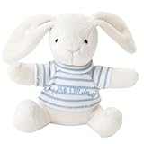 JoJo Maman B?b? B7108BWSONE Soft Rabbit Toy White/Blue Stripes by JoJo Maman Bebe