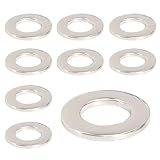 CARPEDIEM フラットワッシャー ガスケットスペーサー 平ワッシャー 304 ステンレス M10x18mmx1mm 30個入り