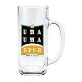 サンアート おもしろ食器 「 UMAUMA BEERグラス 」 ビールジョッキ 約330ml ジョッキグラス ビアグラス お酒好き プレゼント 男性 女性 お父さん 誕生日プレゼント 父の日プレゼント 雑貨 面白い 退職祝い 忘年会 日本製 SAN4268