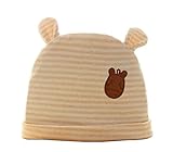 お出産祝い　ベビー小物　ギフト　帽子　キャップ　ハット　ベビー帽子　ビーニー帽子　新生児　0-6ヶ月　綿の生地　柔らかい　快適　頭囲45cm以下（ストライプ）