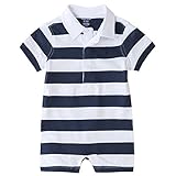 ポロ ラルフローレン カバーオール 半袖 ベビー 男の子 6-2歳 （サイズ：18M、カラー：SUMMER NAVY/WHITE） Polo Ralph Lauren [並行輸入品]