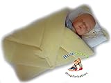 BlueberryShop Warm Velour with Pillow Swaddle Wrap Blanket Sleeping Bag for Newborn, baby shower GIF
