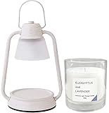 キャンドルウォーマーランプミニ ブラック＆香るキャンドルL ユーカリ＆ラベンダー（J3610000BK＆BA4790530）