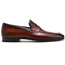 【箱付・美品】 マグナーニ メンズ 革靴 スリッポン ローファー 40 ブラウン Amazon | [Magnanni] マグナーニ ローファー メンズ ドレス