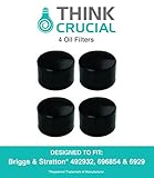 4 Briggs & Stratton 492932 Oil Filters, Fits Oregon 83-013, John Deere LG492932S & Kohler 25-050-01 