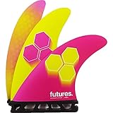 FUTURES. FIN フューチャーフィン RTM HEX 2.0 FAM3 PINK／YELLOW [Small] Sサイズ アル・メリック ショートボード フィン トライフィン 3枚セット (PINK_YELLOW, RTM_HEX_2.0_FAM3)