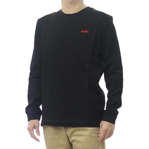 Amazon | [ヒューゴボス] Tシャツ 長袖 Tee Long メンズ ストレッチ
