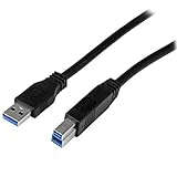StarTech.com USBケーブル/A-B/1m/USB 3.0/5Gbps/オス・オス/ブラック