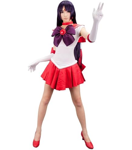 Amazon.co.jp: コスプレ衣装セーラーヴィーナスオレンジワンピース