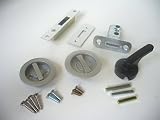 日中製作所 GIA チューブラ鎌錠 両面サムターン BS51mm シルバー 121-MF-SL