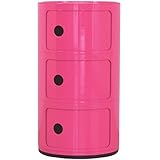 ottostyle.jp ハイラウンドストレージキャビネット (約)幅32cm×奥行32cm×高さ58cm (PINK/ピンク) シンプルなデザインがリビ...