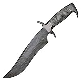 United Cutlery GH627D Gil Hibben Highlander Bowie Damascus Knife with Sheath [並行輸入品]