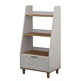 SatoSangyo ラック シェルフ ホワイト×ナチュラル 幅60cm 奥行40cm 高さ120cm BILY(バイリー) BY120-60R WH/NA