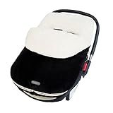 JJ Cole オリジナルバンドルミー フットマフ ベビーカー カバー 洗える 防寒カバー (ブラック)