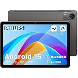 PHILIPS Android15 タブレット 10インチ Wi-Fi 8コア 12GB RAM+128GB ROM T7315