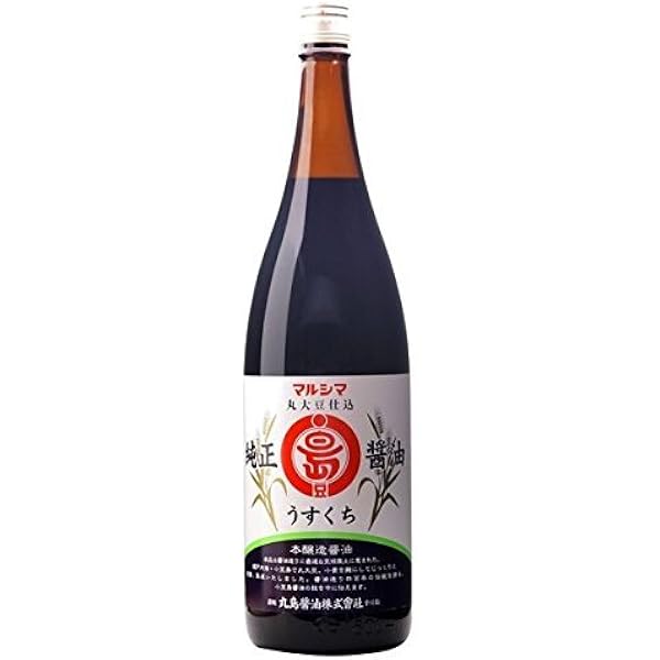 Amazon.co.jp: 丸島醤油 純正醤油 濃口 1.8L : 食品・飲料・お酒