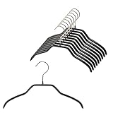 マワ ドイツのすべらない ハンガー キッズサイズ シルエット 28F 100本組 ブラック