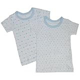 【海外製】 男児 半袖丸首シャツ(飛行機柄と星柄)　2枚組　サイズ/95　 『6640』 (95)