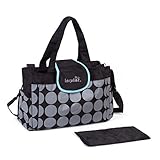 Baby Diaper Bag Classic Bags Dot,Black by Baby Lovess
