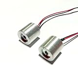 2x650MD-100-1218-2.5V 2pcs x 650nm 1mwミニ赤色レーザードットモジュール2.5V /ケーブル＆18x18mmクラス2