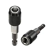 Yosoo Pack of 2 - 1/4" Impact Drive Shank Quick Change Holder Hex Bit Drill Chuck Adapter Magnetic [