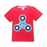 (プタス)Putars ベビー服 子供服 Tシャツ 男の子 半袖 ハンドスピナー おもちゃ柄 迷彩柄 面白い 可愛い スポーツ 運動会 旅行 記念日 プレゼント 4-10歳