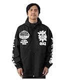 [オベイ] ナイロンジャケット ウィンドブレーカー マウンテンパーカー Bad Behavior Jacket Black (M,L,XLサイズ)(ブラック) 6962 (M)