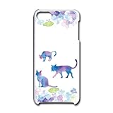 iPod TOUCH 6 / 7 スマホケース カバー ネコ 水彩柄 [デザインO] RB-1001O アイポッド タッチ