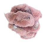 クラフトワークス(Craft Works) ムートンはぎれ 短毛 ローズ 500g