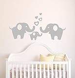 Elephant Family Wall Sticker Removable Vinyl Wall Decal Elephant Wall Decorative Unisex Wall Sticker