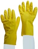 Ansell FL 87-297 Medium Duty Latex Glove, Chemical Resistant, 12 Pinked Cuff, 12 Length, Medium (Pac